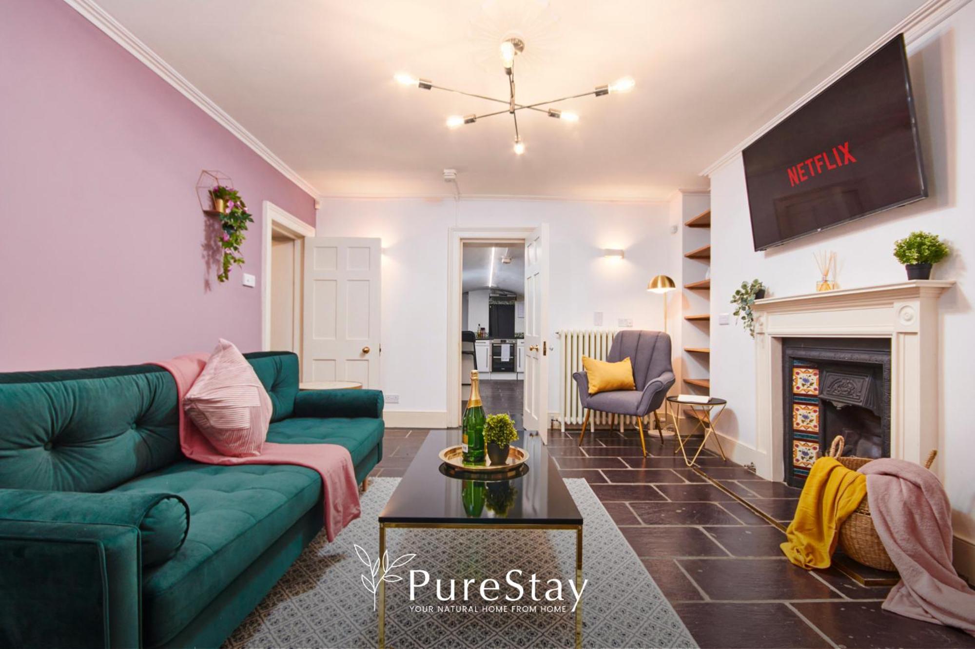 Beautiful 2Bedroom 4 Actual Beds House With Wifi By Purestay Μπαθ Εξωτερικό φωτογραφία